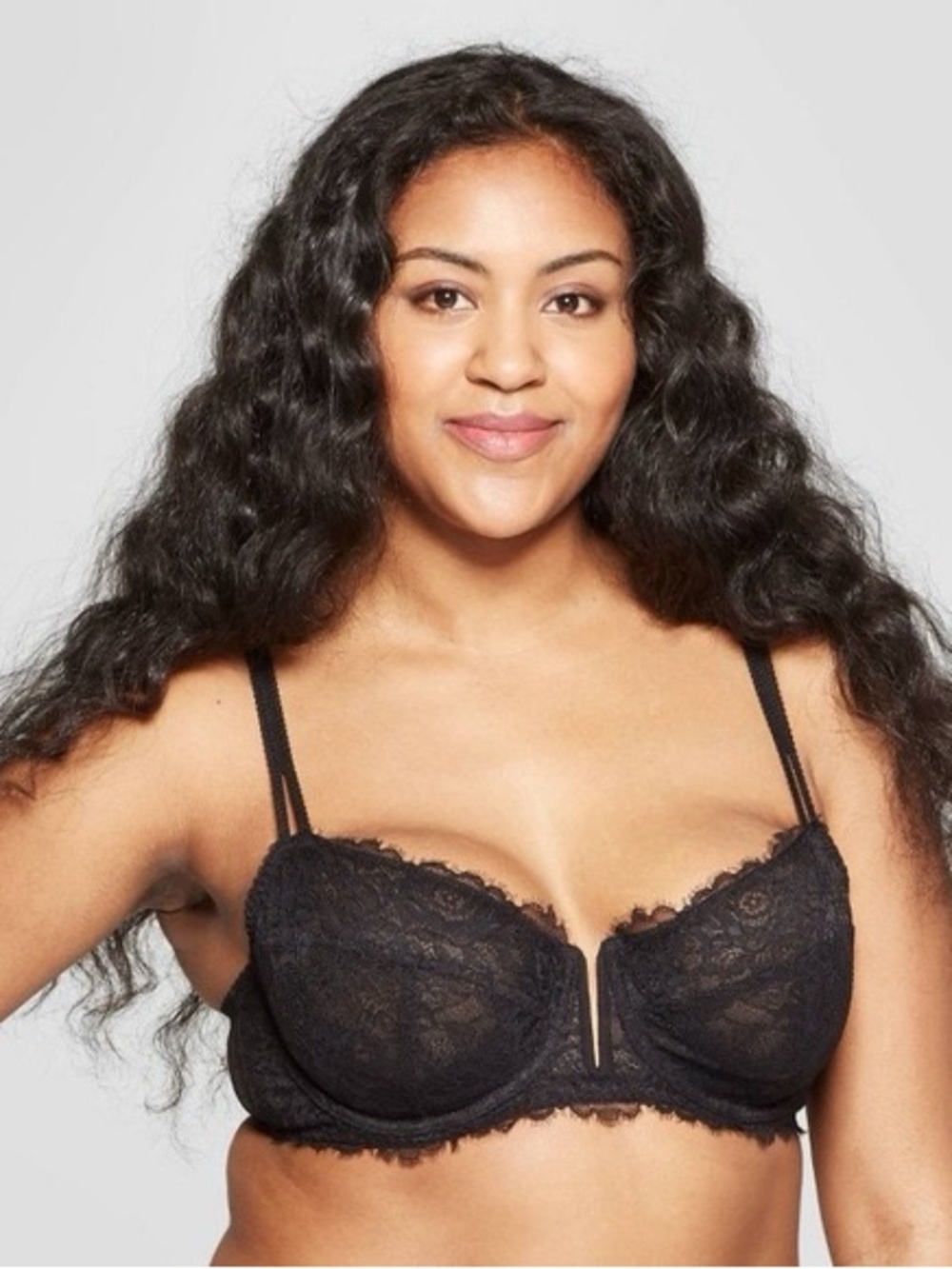 Auden Black Lace Unlined Balconette Bra NWT 40C Underwire